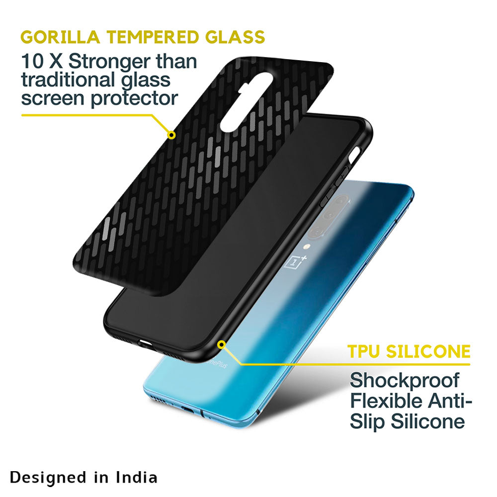 Dark Abstract Pattern Glass Case For OnePlus 10T 5G