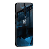 Polygonal Blue Box Glass Case For OnePlus 10T 5G
