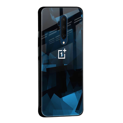 Polygonal Blue Box Glass Case For OnePlus Nord N20 SE