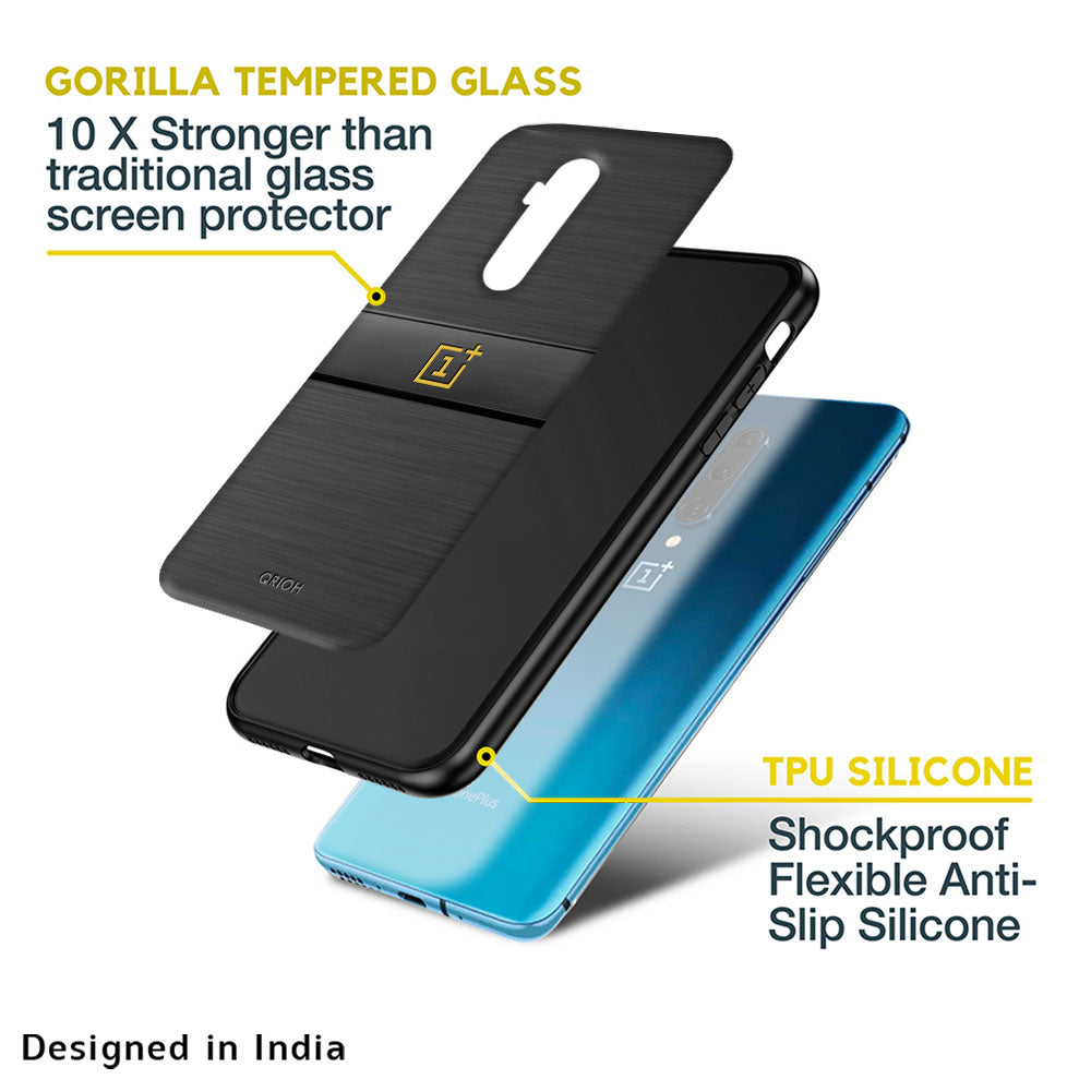 Grey Metallic Glass Case For OnePlus Nord N20 SE