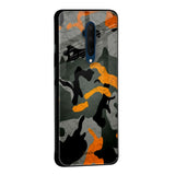 Camouflage Orange Glass Case For OnePlus 10T 5G