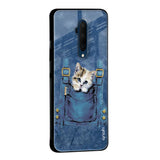 Kitty In Pocket Glass Case For OnePlus 10T 5G