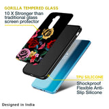 Floral Decorative Glass Case For OnePlus 10T 5G