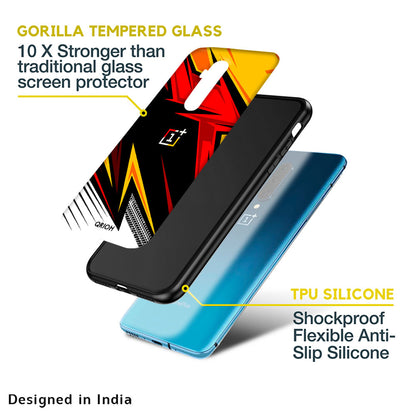 Race Jersey Pattern Glass Case For OnePlus Nord N20 SE