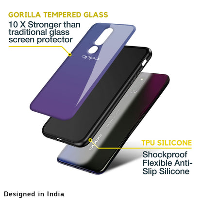 Indigo Pastel Glass Case For OPPO A77s