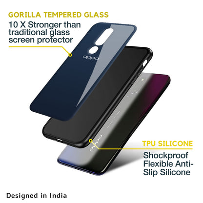 Overshadow Blue Glass Case For Oppo Reno4 Pro