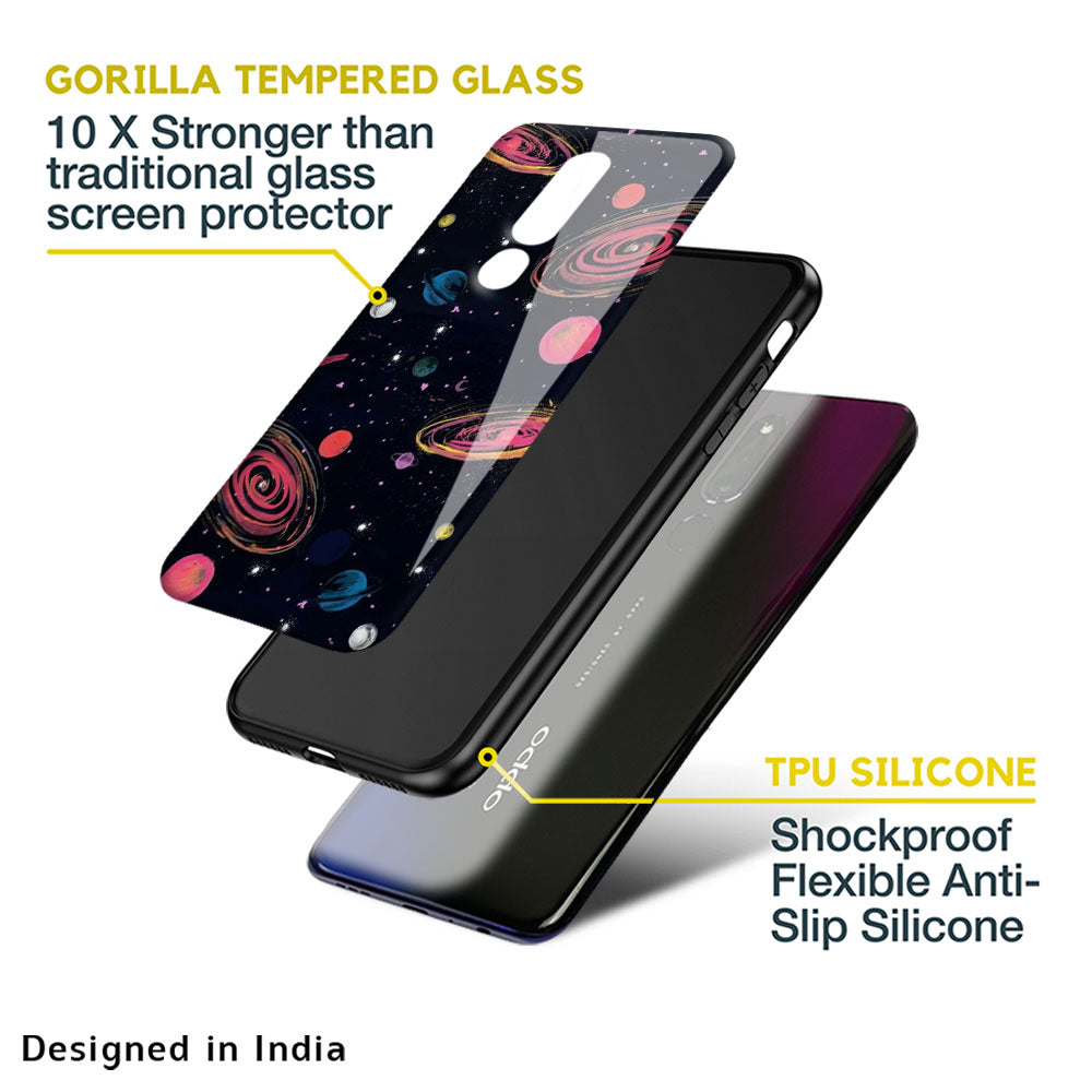 Galaxy In Dream Glass Case For Oppo A36