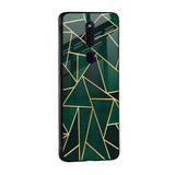 Abstract Green Glass Case For Oppo Reno8 5G