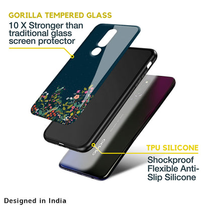 Small Garden Glass Case For Oppo Reno8 5G