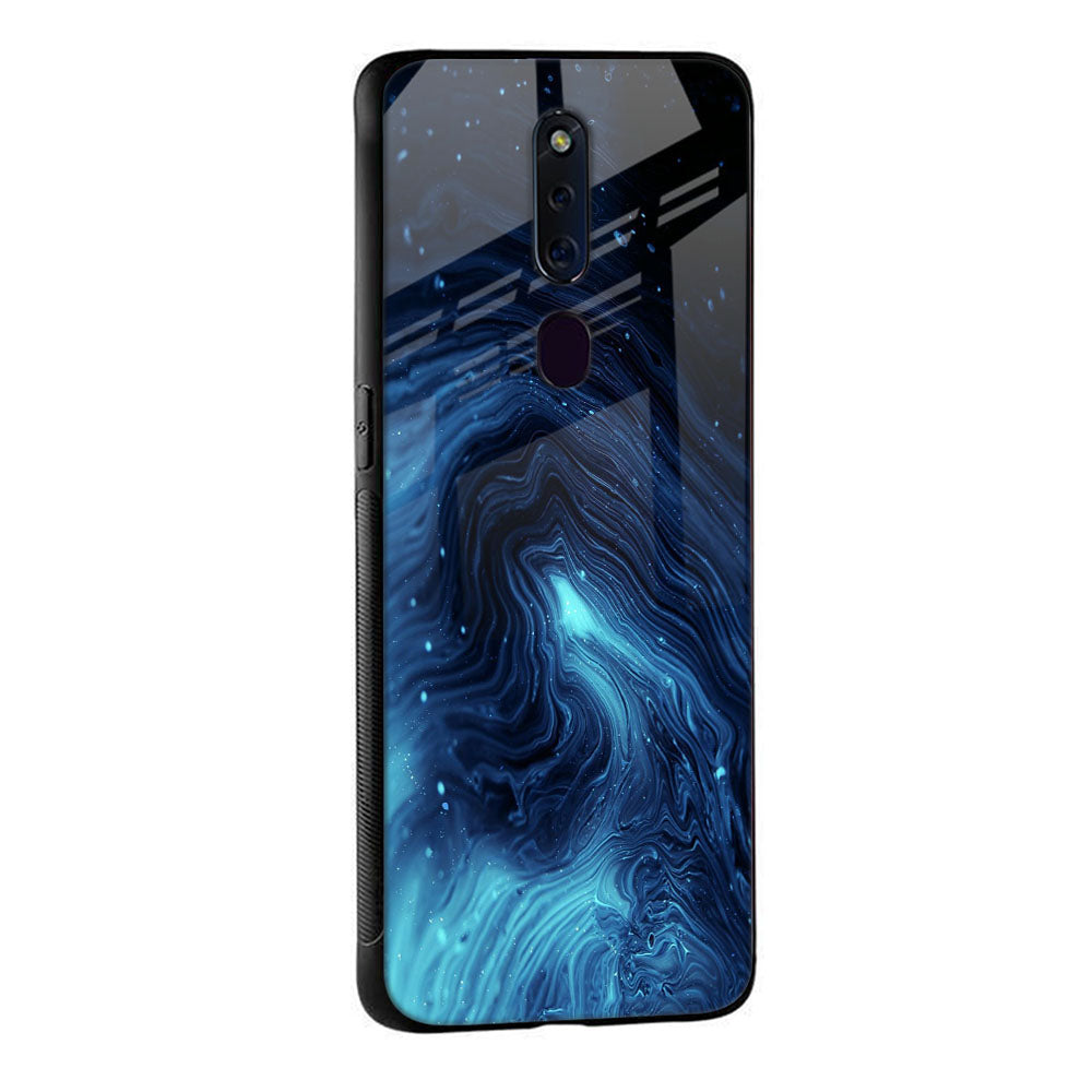 Dazzling Ocean Gradient Glass Case For Oppo F11 Pro