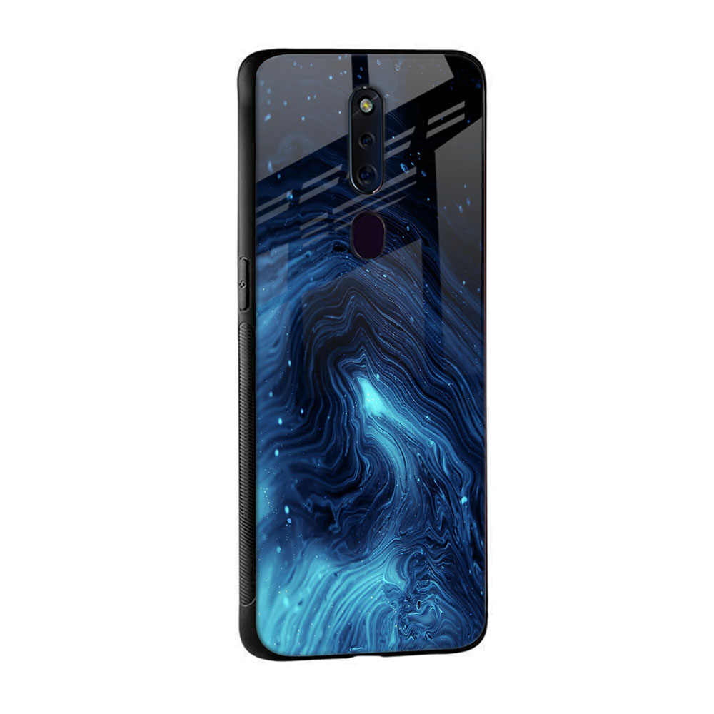 Dazzling Ocean Gradient Glass Case For Oppo A36