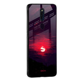 Morning Red Sky Glass Case For Oppo A54