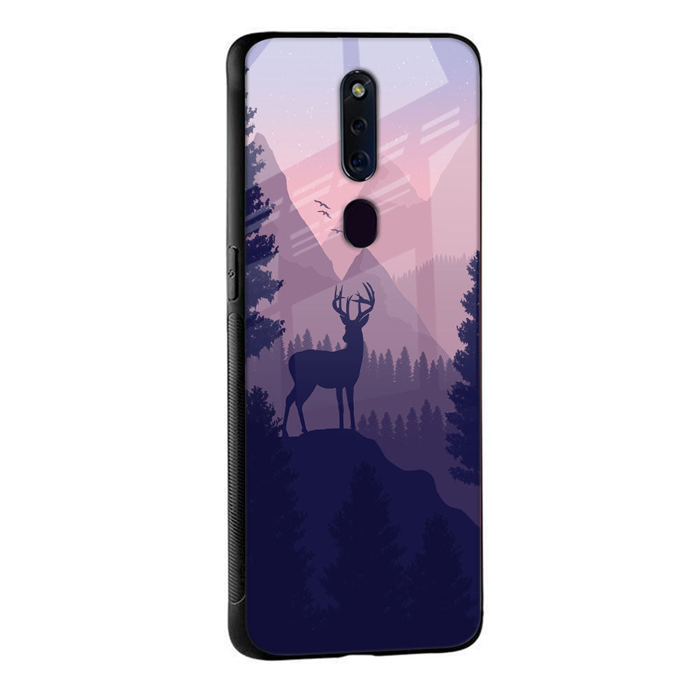 Deer In Night Glass Case For Oppo Reno4 Pro