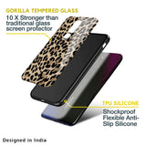Leopard Seamless Glass Case For OPPO F21 Pro 5G