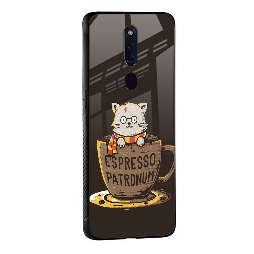 Tea With Kitty Glass Case For Oppo F11 Pro