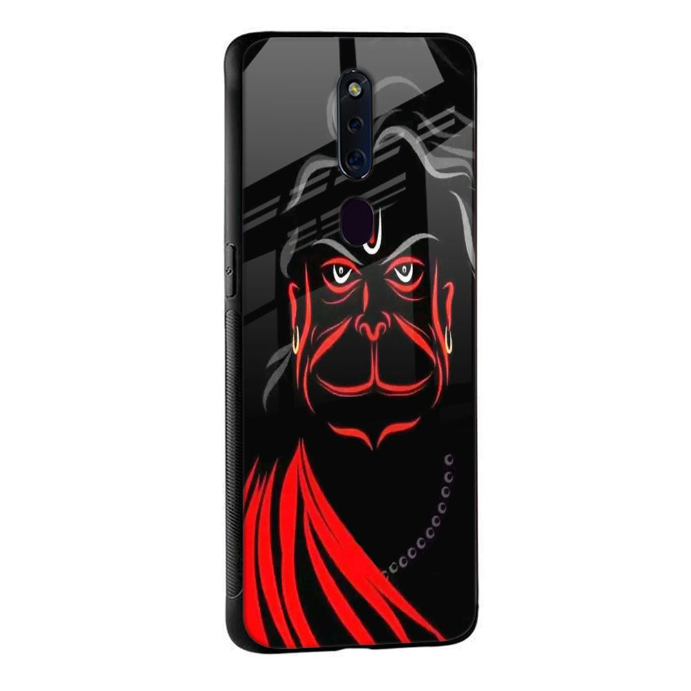 Lord Hanuman Glass Case For Oppo F11 Pro
