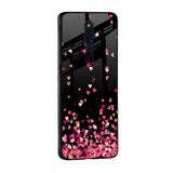 Heart Rain Fall Glass Case For Oppo Reno8 5G