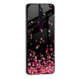 Heart Rain Fall Glass Case For Oppo Reno7 Pro 5G