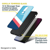 Pink & White Stripes Glass Case For OPPO A77s