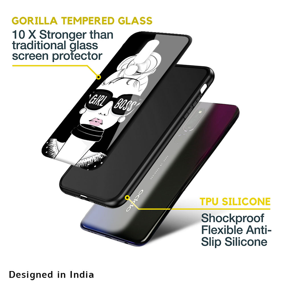 Girl Boss Glass Case For Oppo F11 Pro