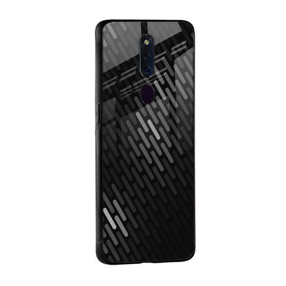 Dark Abstract Pattern Glass Case For Oppo A96