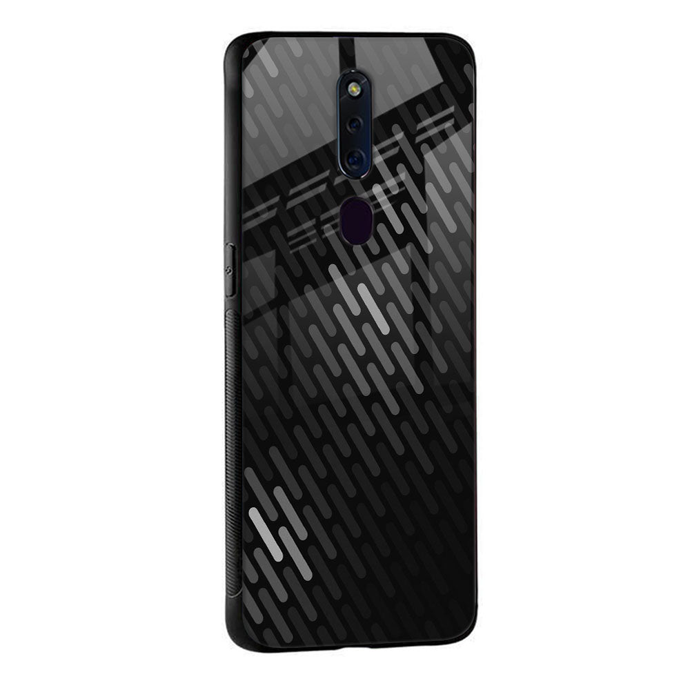Dark Abstract Pattern Glass Case For Oppo Reno4 Pro