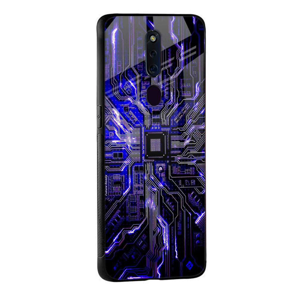 Techno Color Pattern Glass Case For Oppo Reno7 Pro 5G