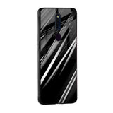 Black & Grey Gradient Glass Case For Oppo A36