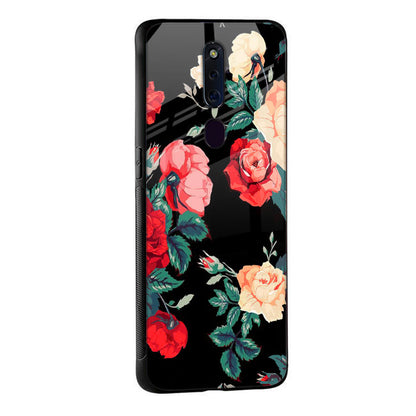 Floral Bunch Glass Case For Oppo F11 Pro
