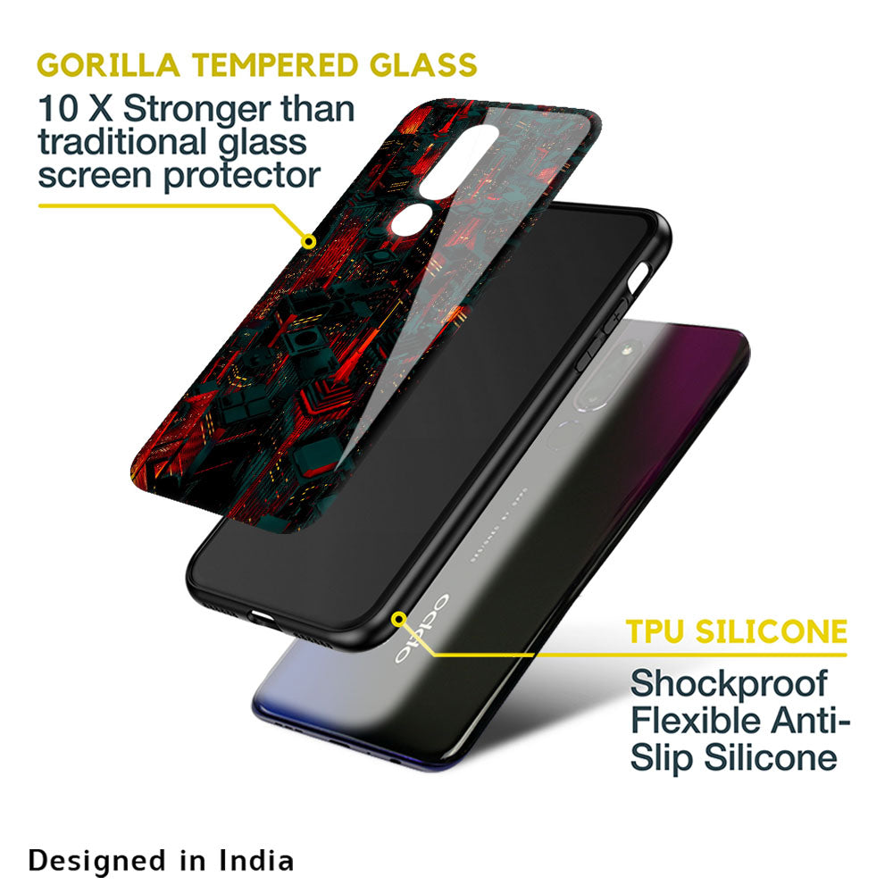 City Light Glass Case For Oppo Reno4 Pro