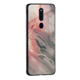 Pink And Grey Marble Glass Case For Oppo F11 Pro