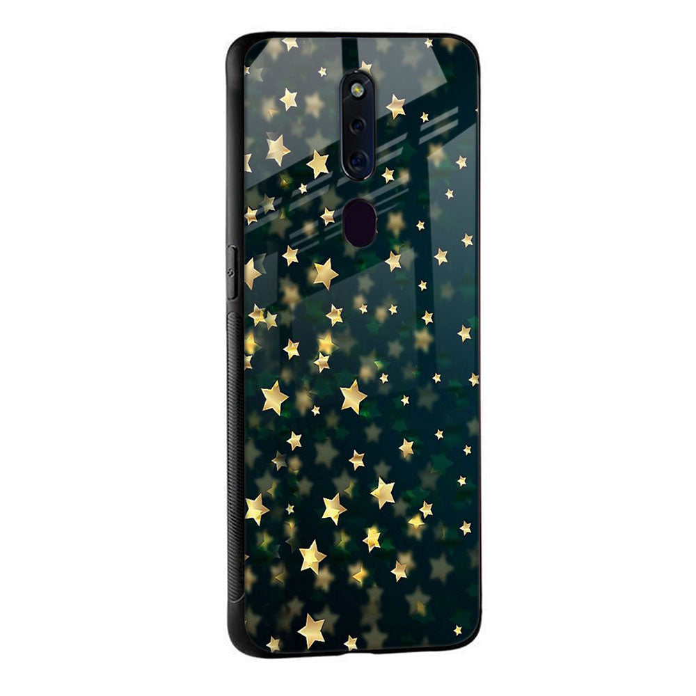 Dazzling Stars Glass Case For Oppo F11 Pro