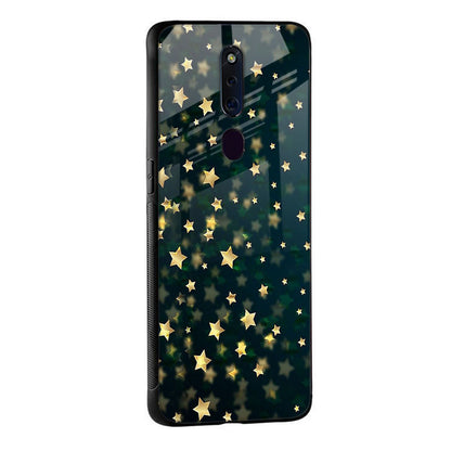 Dazzling Stars Glass Case For Oppo F11 Pro