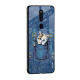 Kitty In Pocket Glass Case For Oppo A36