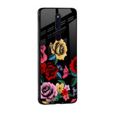 Floral Decorative Glass Case For Oppo Reno8 Pro 5G