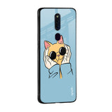 Adorable Cute Kitty Glass Case For OPPO F21 Pro 4G