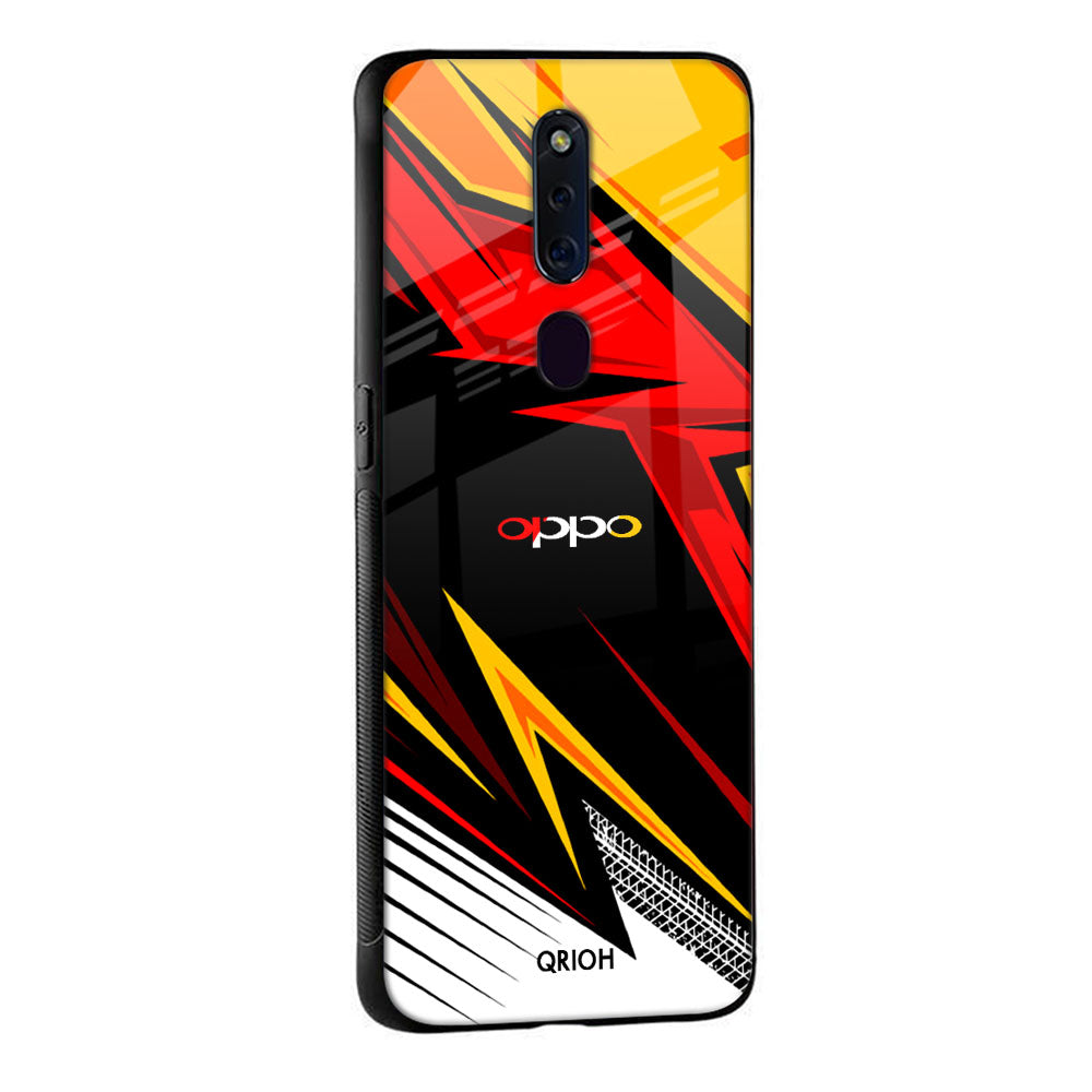 Race Jersey Pattern Glass Case For Oppo Reno4 Pro
