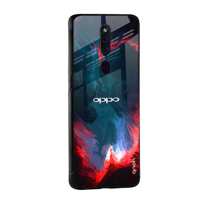 Brush Art Glass Case For OPPO A77s