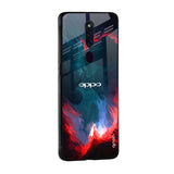 Brush Art Glass Case For OPPO A77s