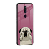 Funny Pug Face Glass Case For Oppo A36