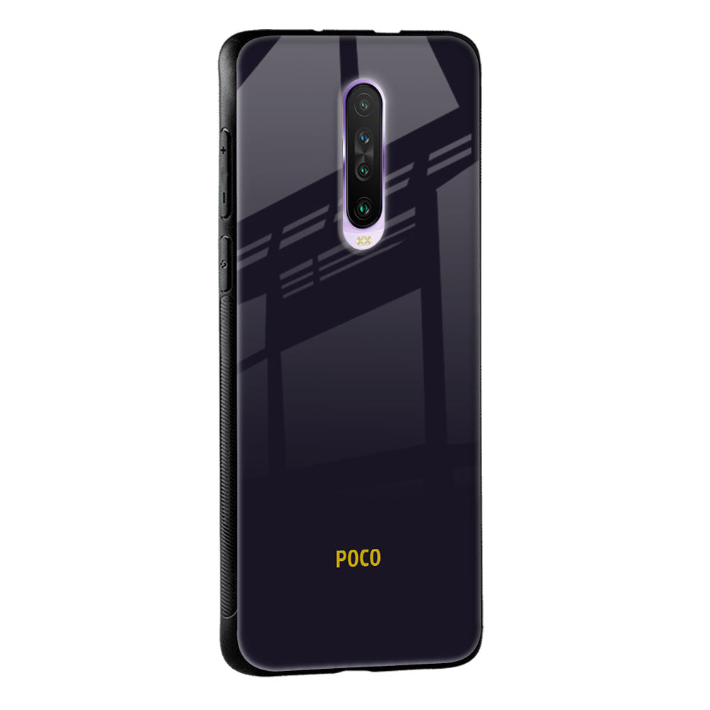 Deadlock Black Glass Case For Poco X3