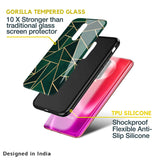 Abstract Green Glass Case For Poco M5