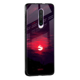 Morning Red Sky Glass Case For Poco M2