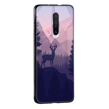 Deer In Night Glass Case For Poco M3