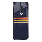 Tricolor Stripes Glass Case For Poco M3 Pro