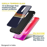 Tricolor Stripes Glass Case For Poco M4 Pro 5G
