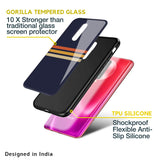 Tricolor Stripes Glass Case For Poco M3