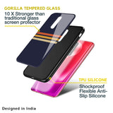 Tricolor Stripes Glass Case For Poco M5