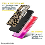 Leopard Seamless Glass Case For Poco M4 Pro