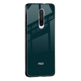 Hunter Green Glass Case For Poco X2